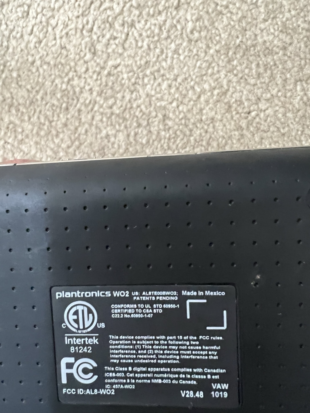 Plantronics Wireless Headset with Base - photo 5