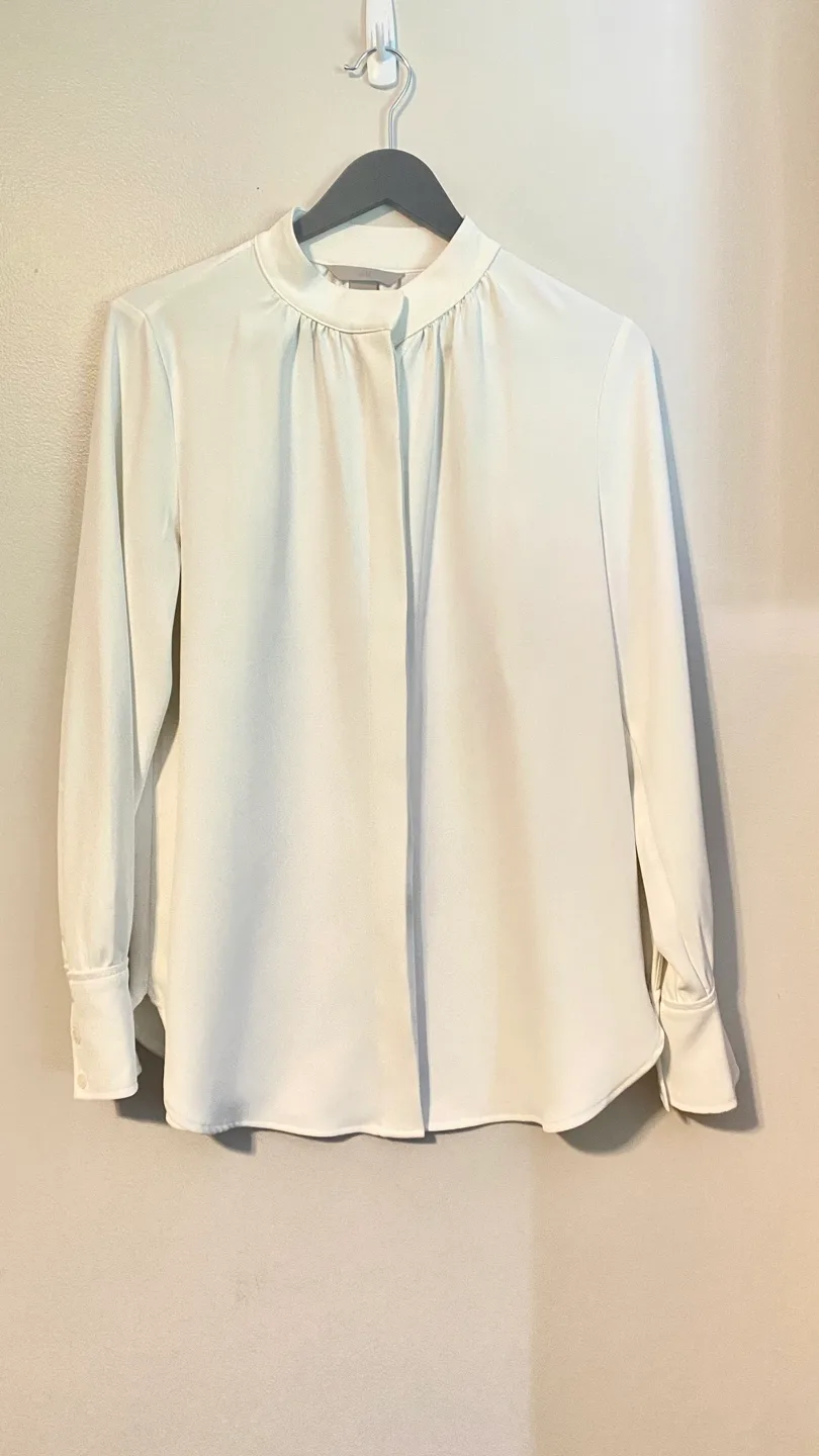 H&M White Blouse - Size S thumbnail