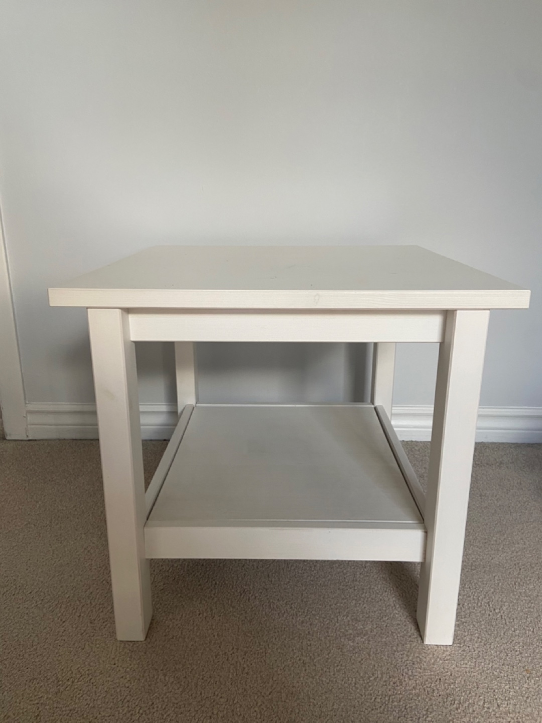 Ikea White Side Table with Shelf (brand new) - photo 2