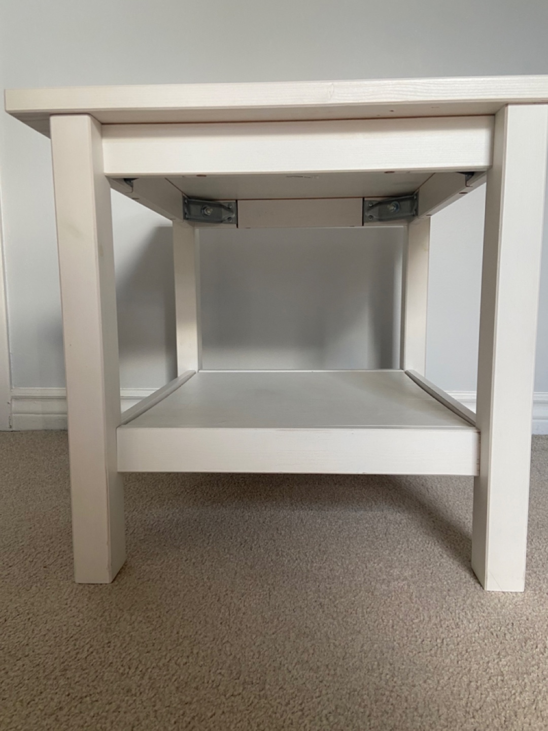 Ikea White Side Table with Shelf (brand new) - photo 3