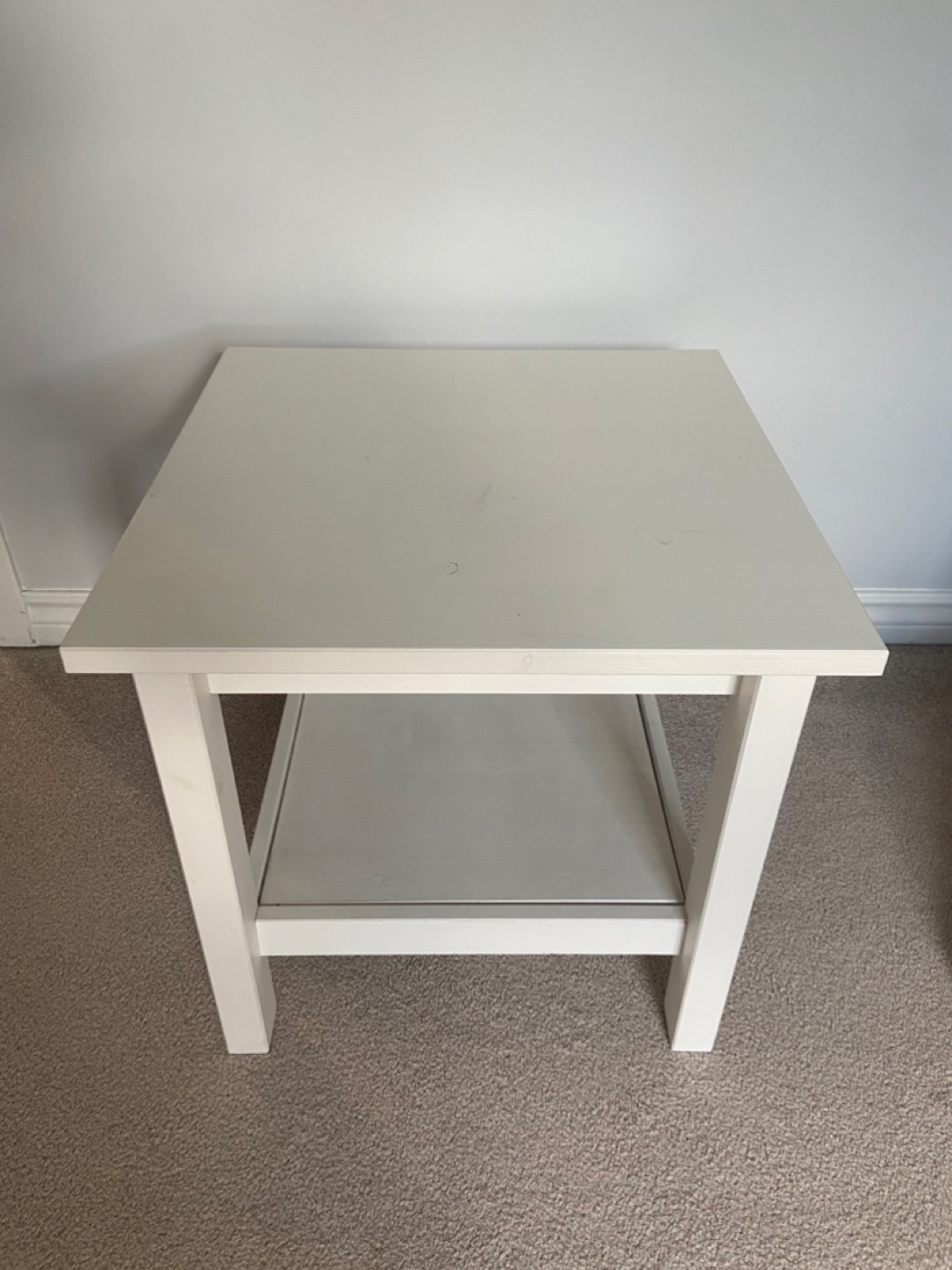 Ikea White Side Table with Shelf (brand new)