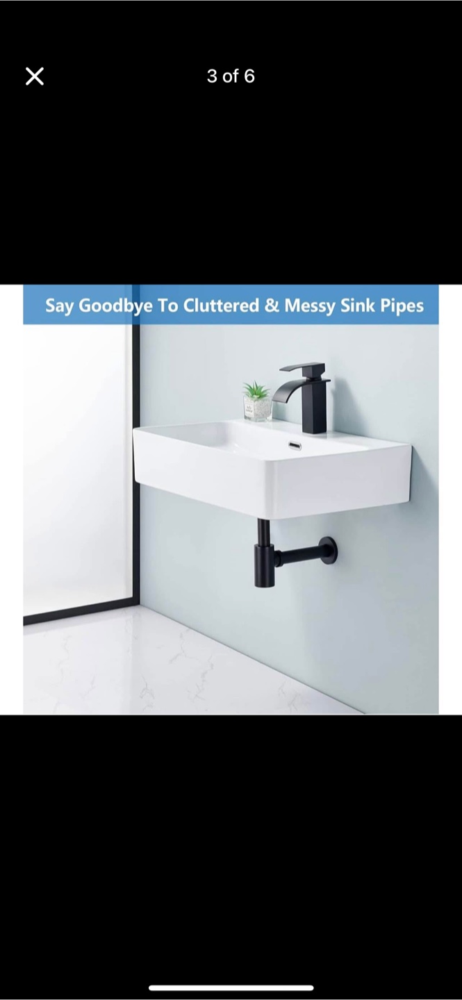 Matte Black Bathroom Sink Drain Kit - New - photo 3