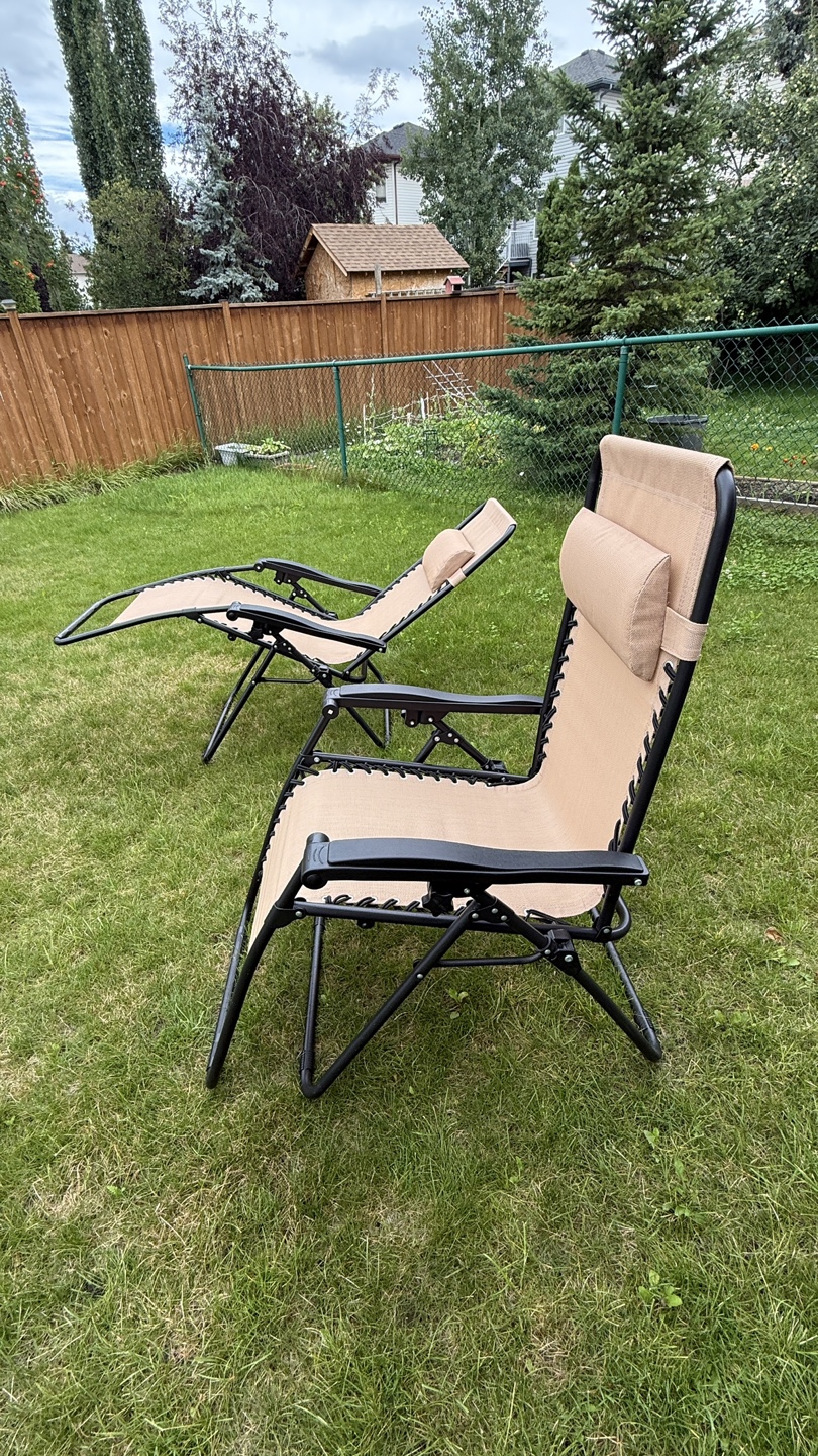 Outdoor Zero Gravity Lounge Chairs (Set of 2) - photo 3