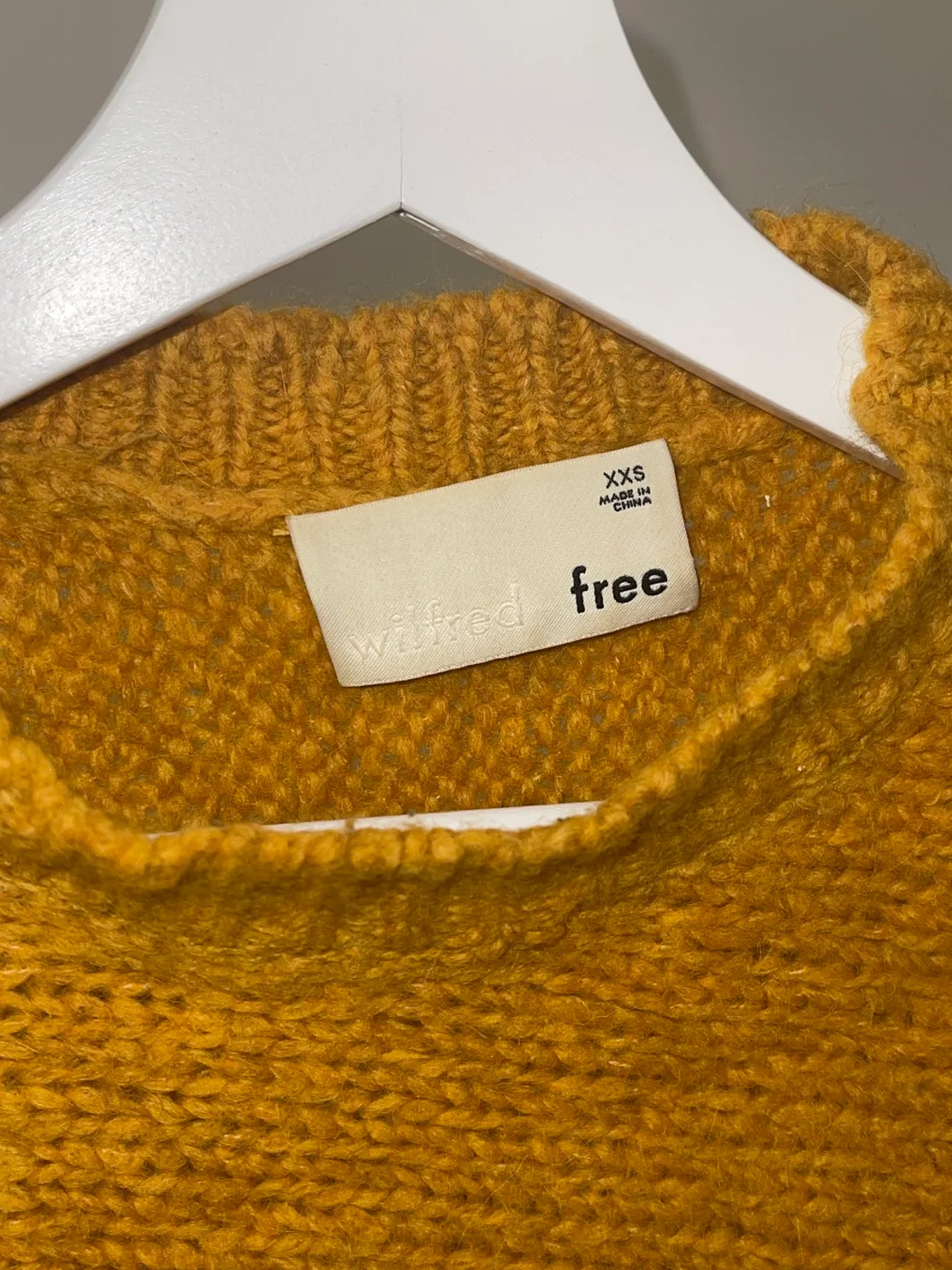 Wilfred Free XXS Mustard Yellow Sweater image indicator(4)