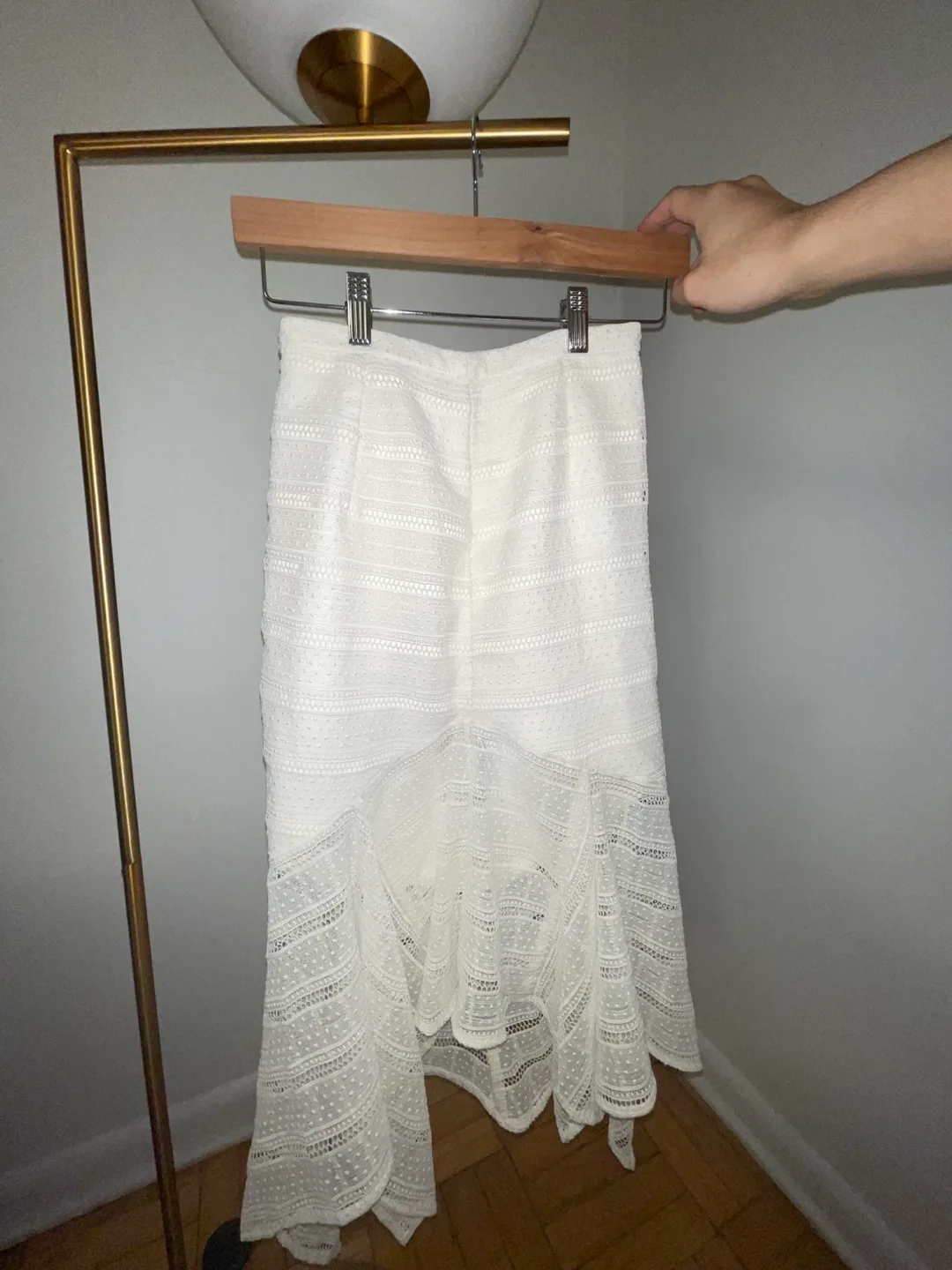 EVER NEW Mermaid White Lace Midi Skirt - XS/XXS image indicator(2)