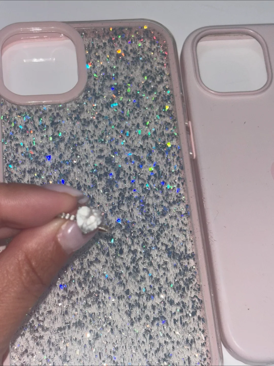 Heart diamond ring white gold size 6 image indicator(2)