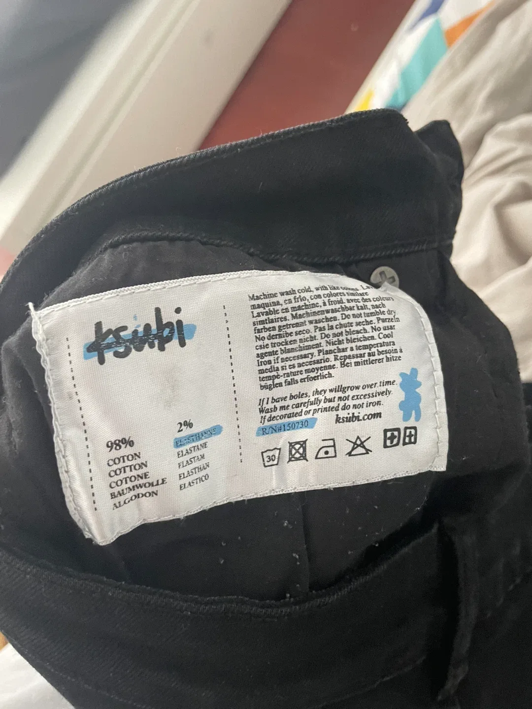 Ksubi Black Distressed Jeans image indicator(4)