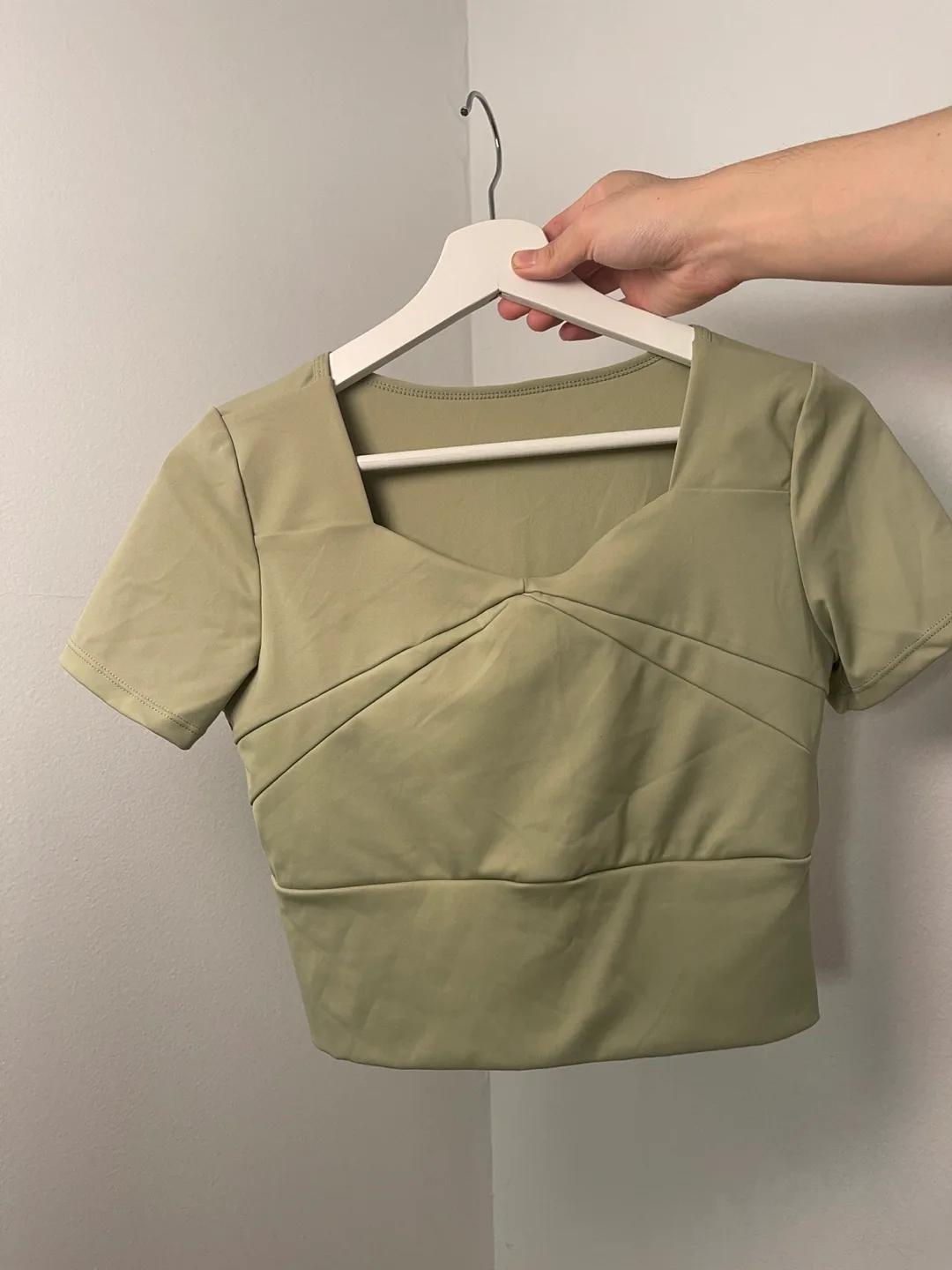 Green Cropped Top - Size Small thumbnail