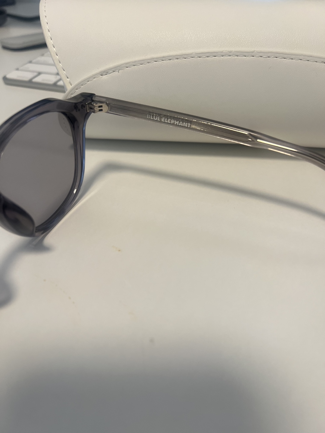 Brand New Blue Elephant Sunglasses with Case - photo 3