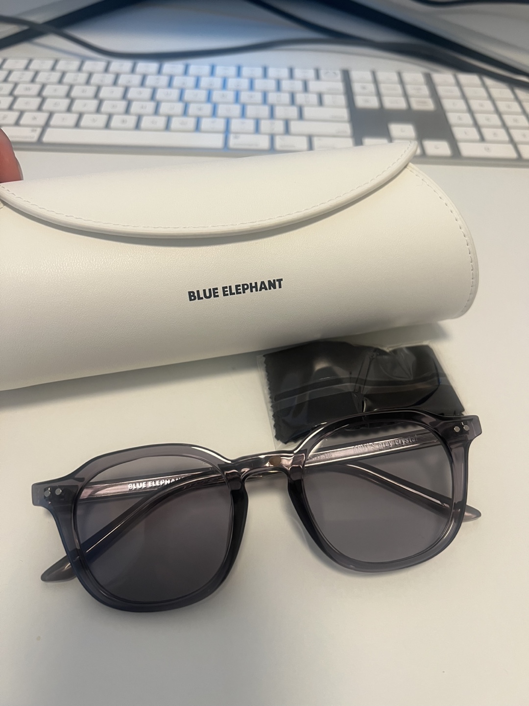 Brand New Blue Elephant Sunglasses with Case