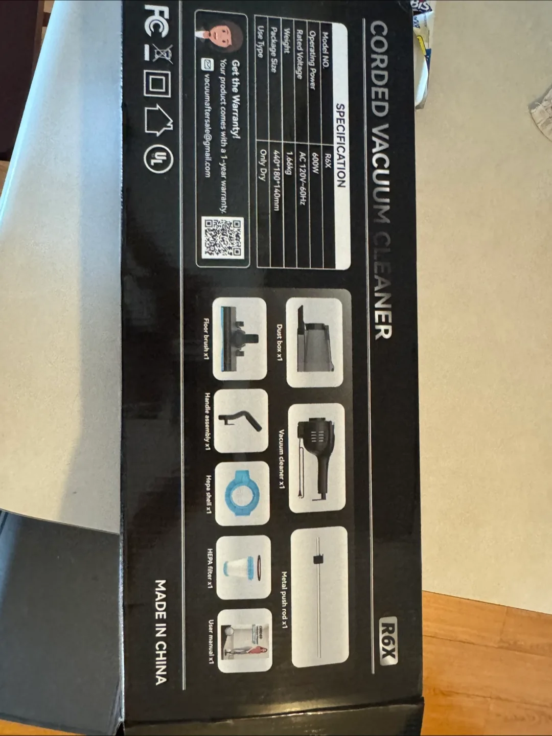 R6X Corded Vacuum Cleaner image indicator(2)