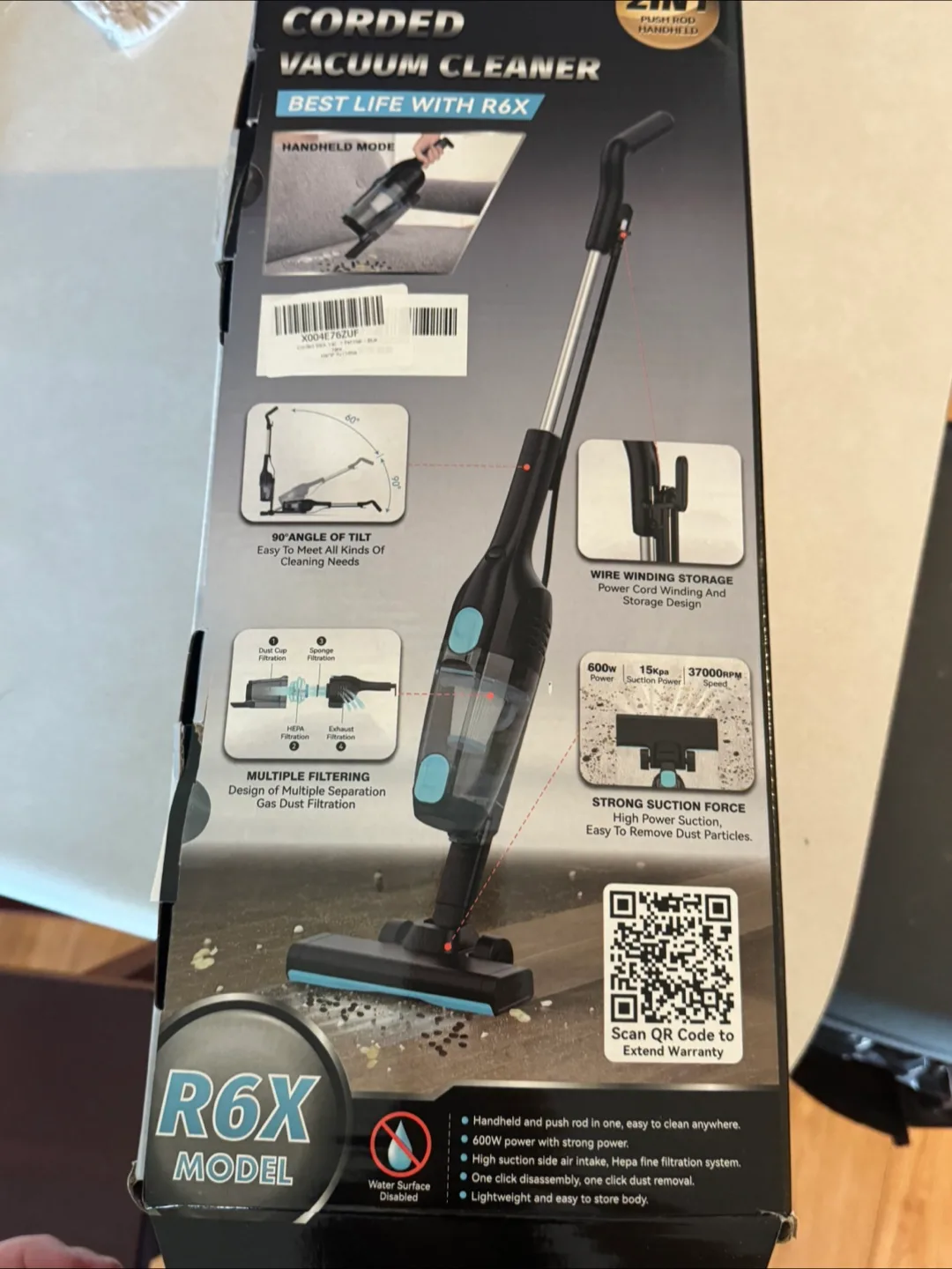 R6X Corded Vacuum Cleaner image indicator(4)