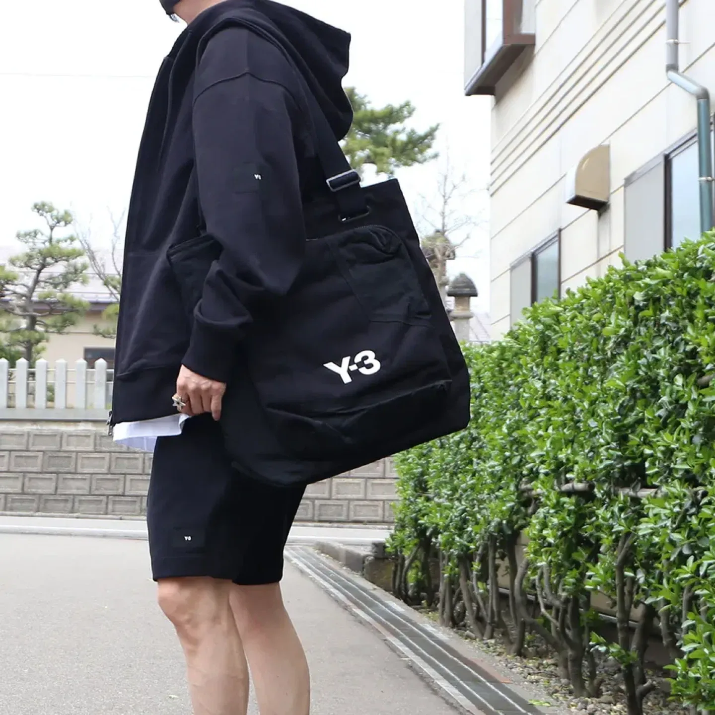 Y-3 Black Classic Tote bag image indicator(2)