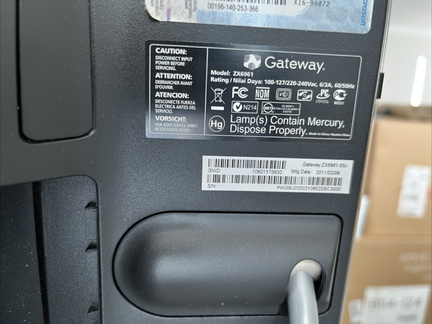 Gateway All-in-One PC – For Parts (BSOD after few mins) - photo 4