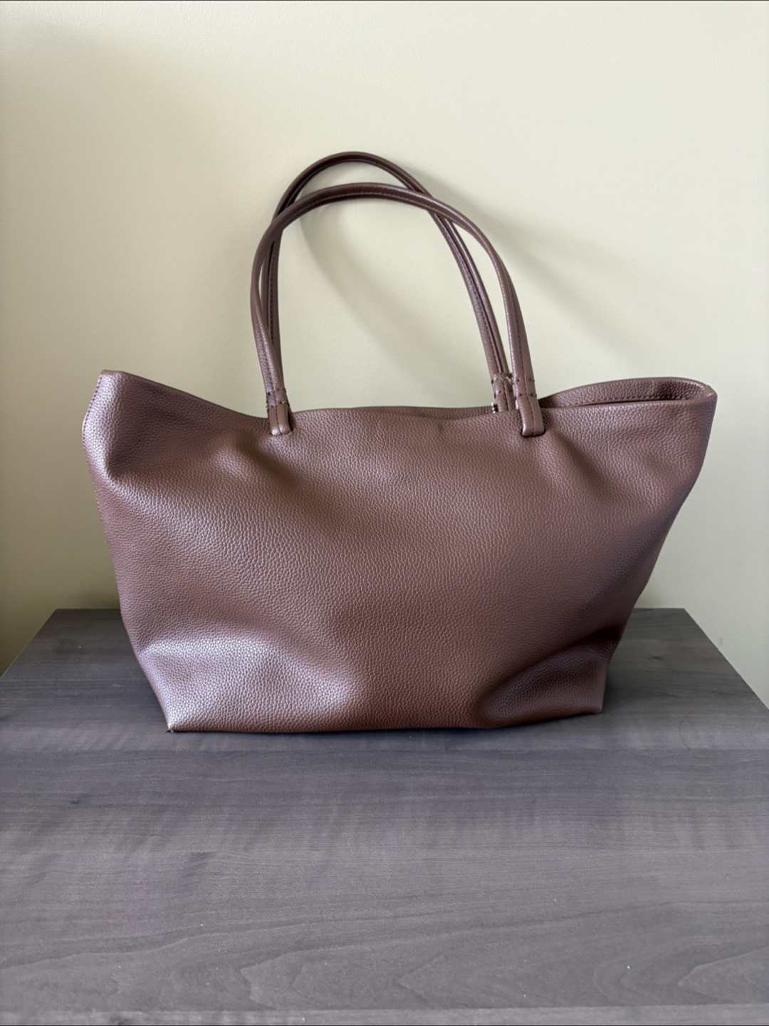 Brown Leather Tote Bag - photo 2
