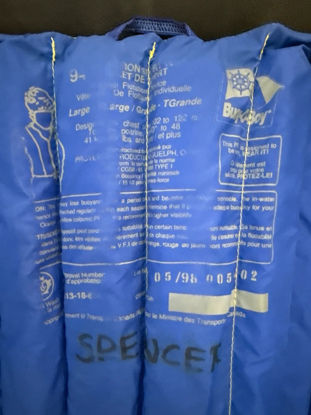 Buoy-O-Boy Life Jacket - Large image indicator(2)