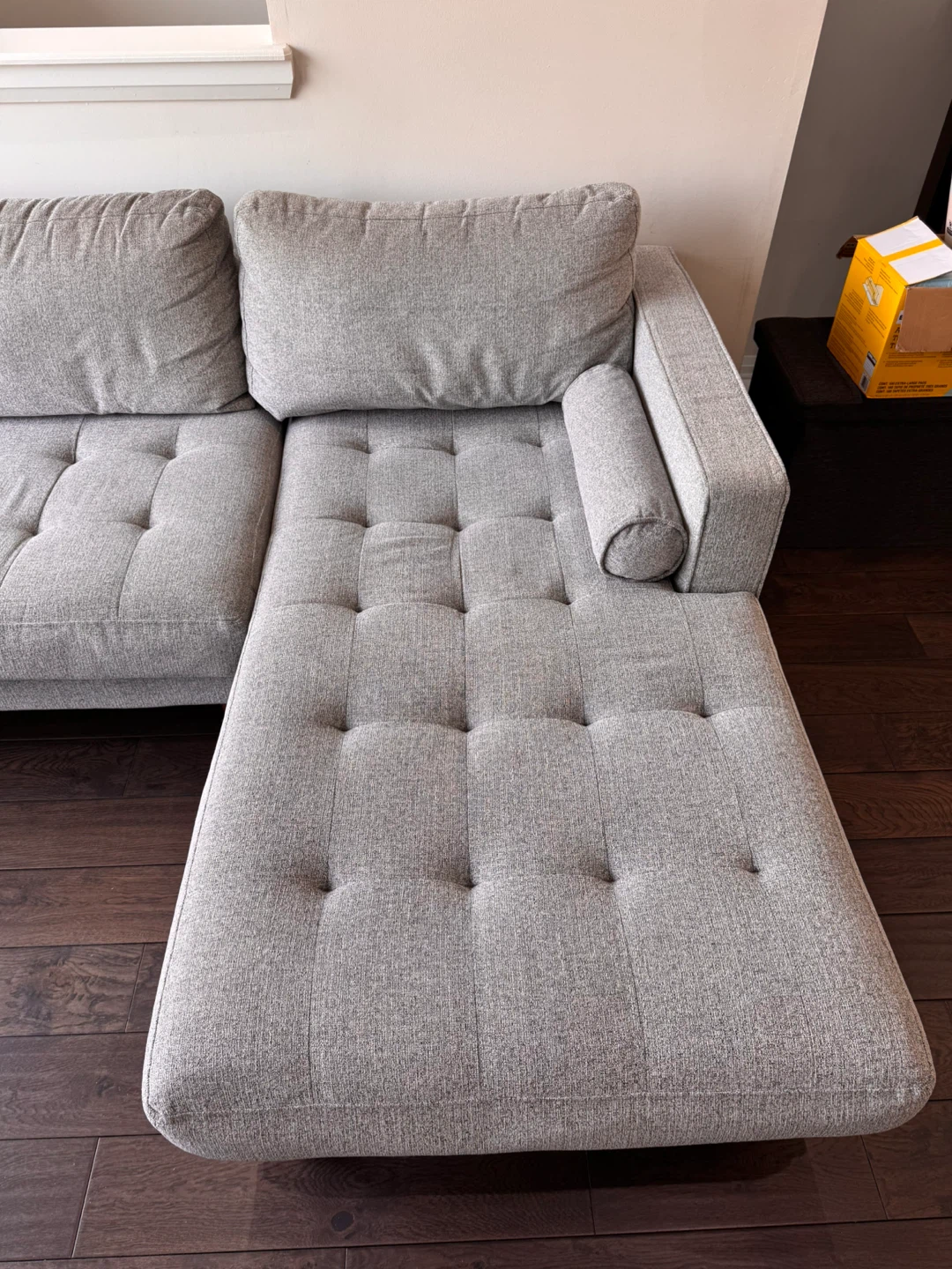 Light Grey Sectional Sofa - photo 4