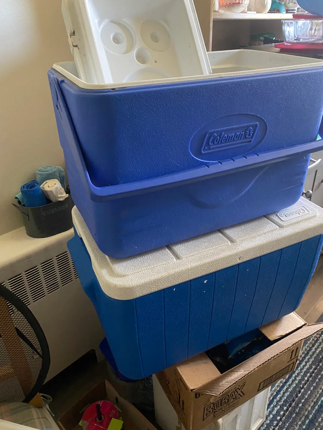 Coleman Cooler - Blue & White thumbnail