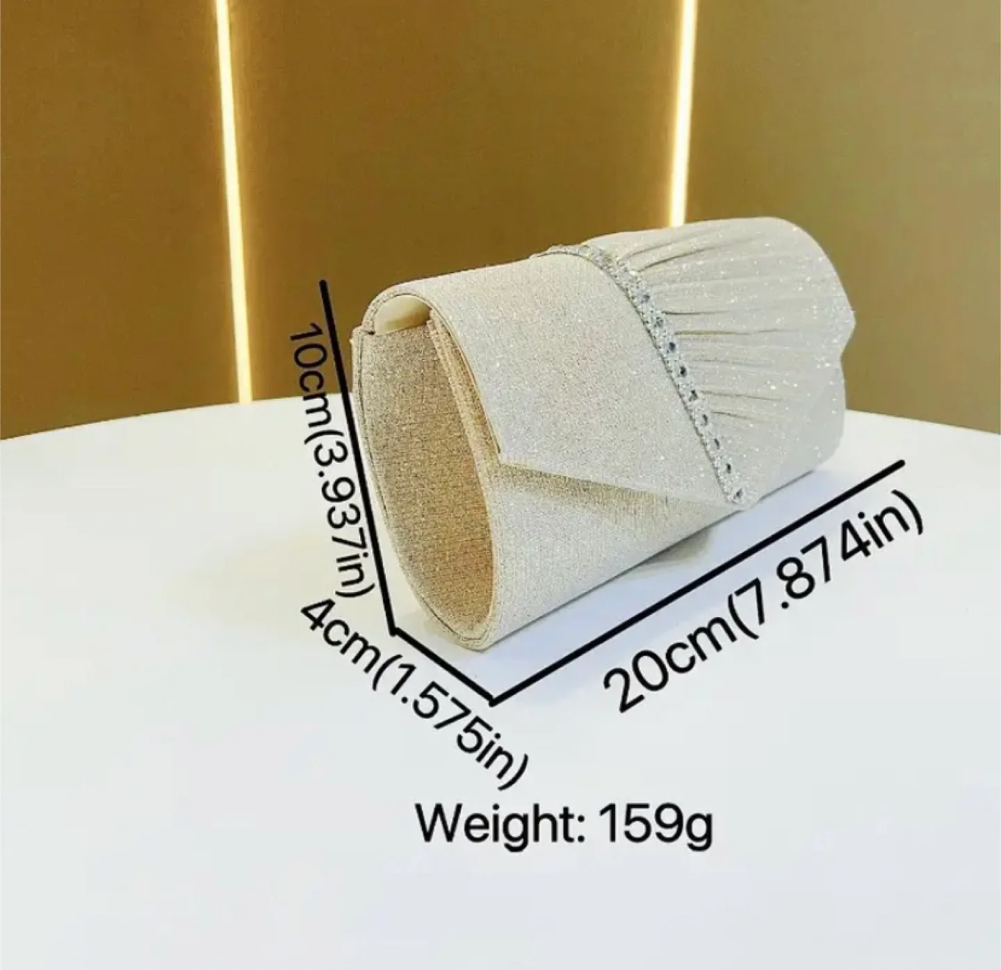 Silver Evening Clutch Bag image indicator(8)