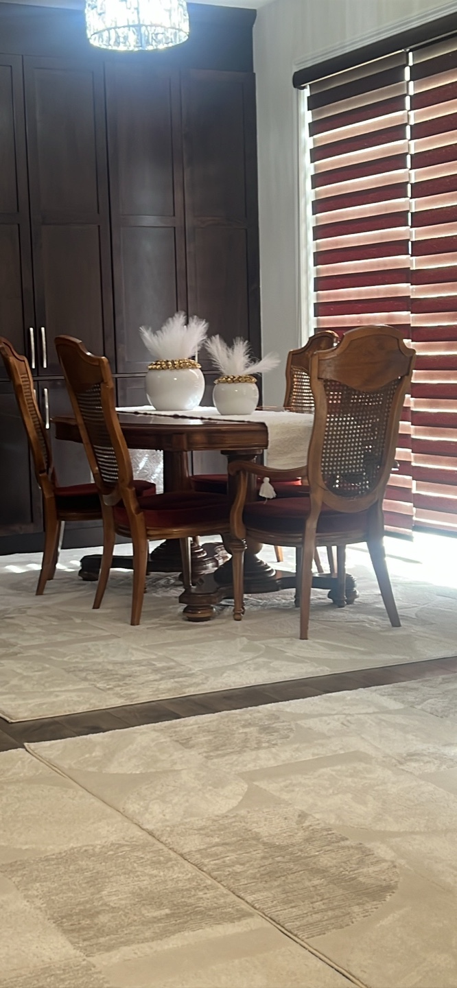 Antique Dining Table with 5 Chairs