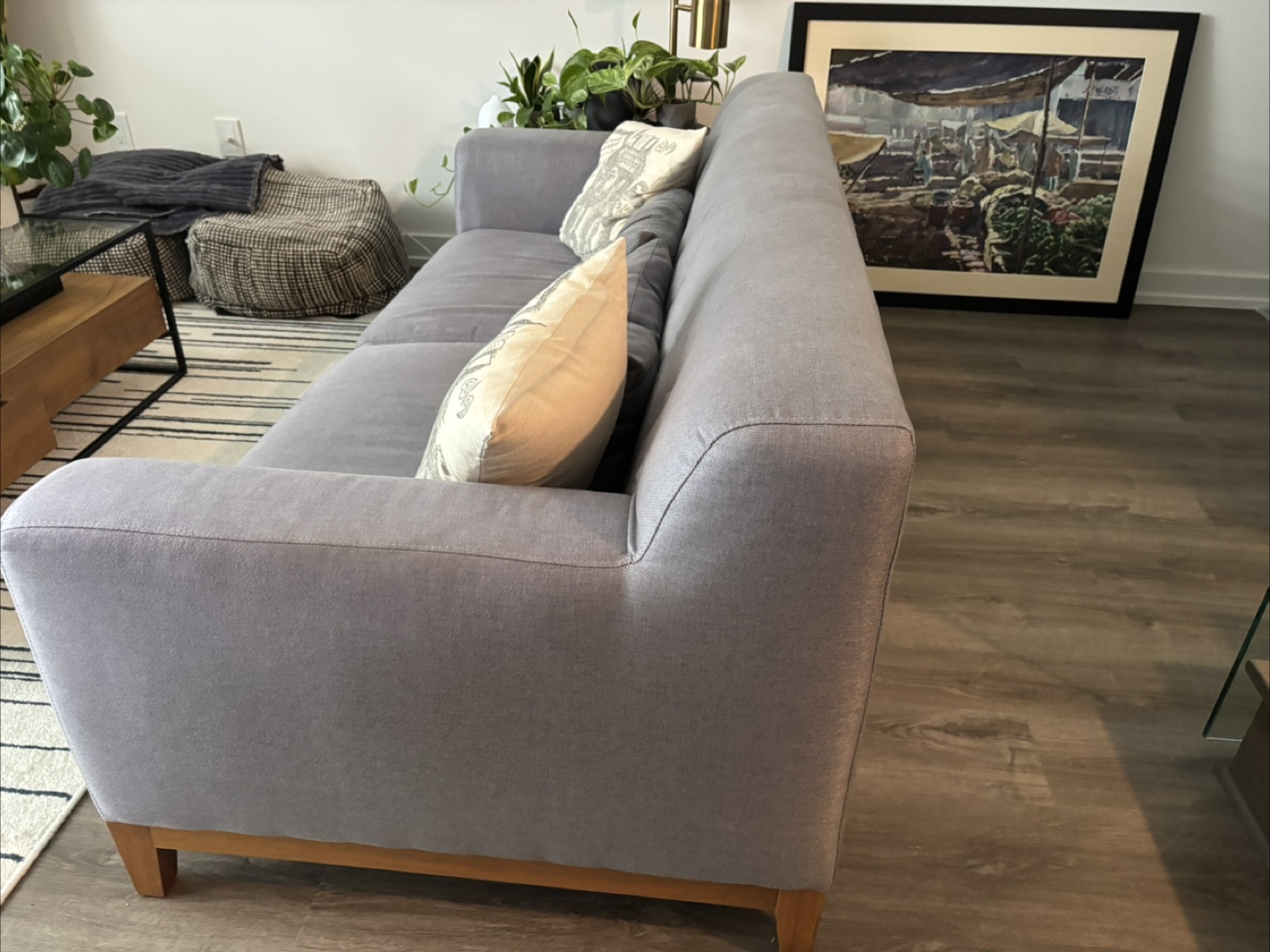 Grey Two-Seater Sofa - photo 3