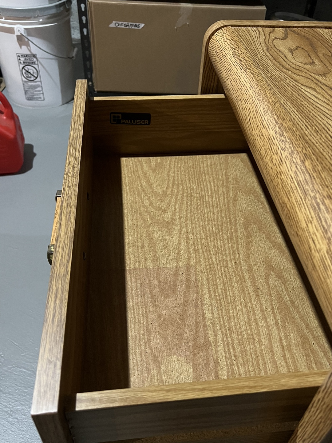 Palliser Wood Nightstand with Night Light - photo 3