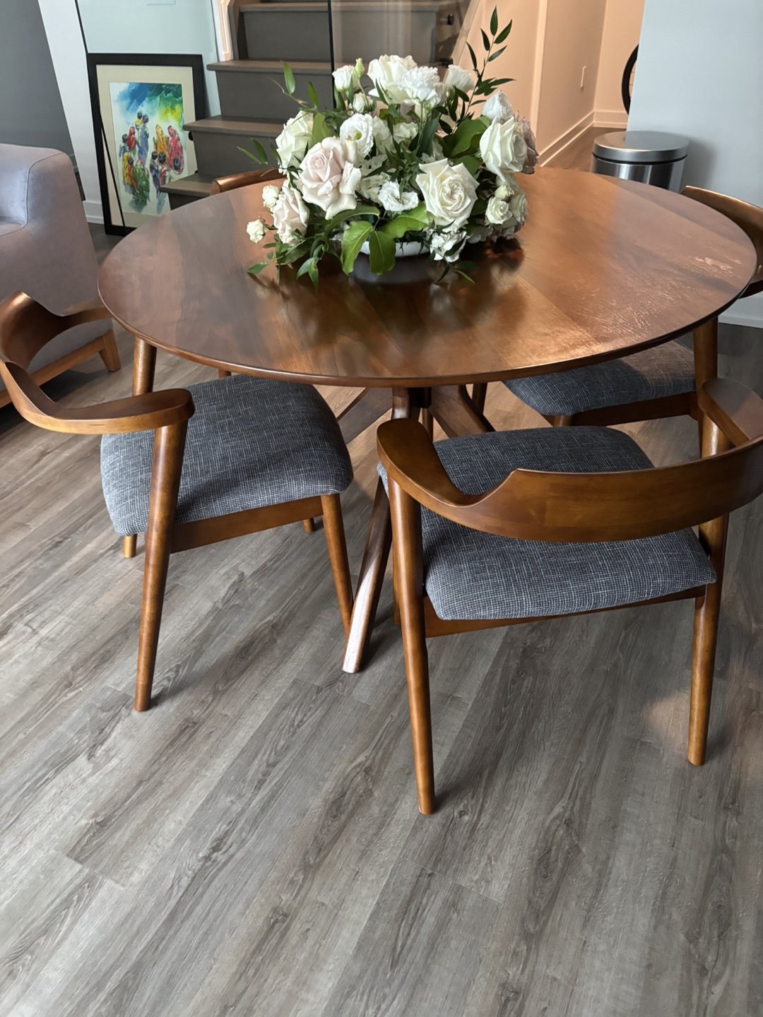 Round Wooden Dining Table
