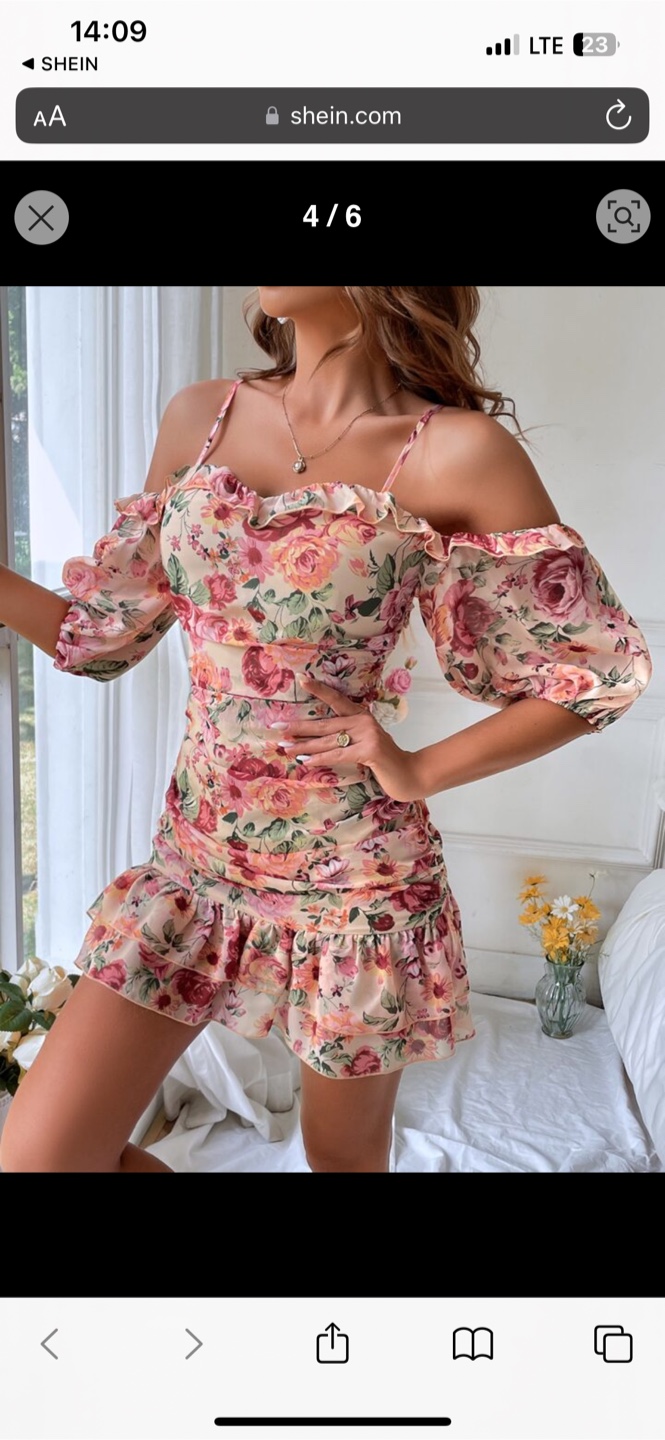 Floral Ruffle Hem Dress - photo 5