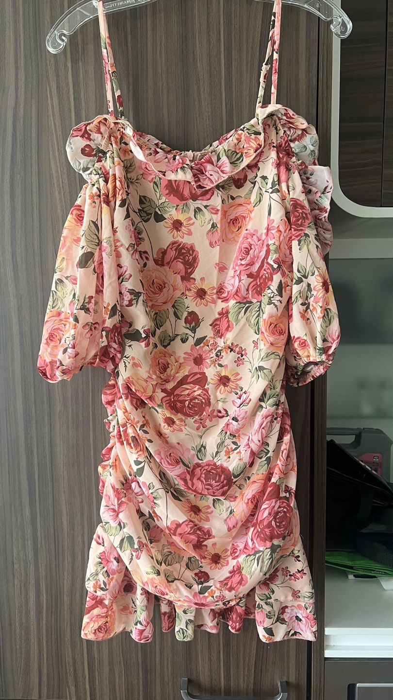 Floral Ruffle Hem Dress