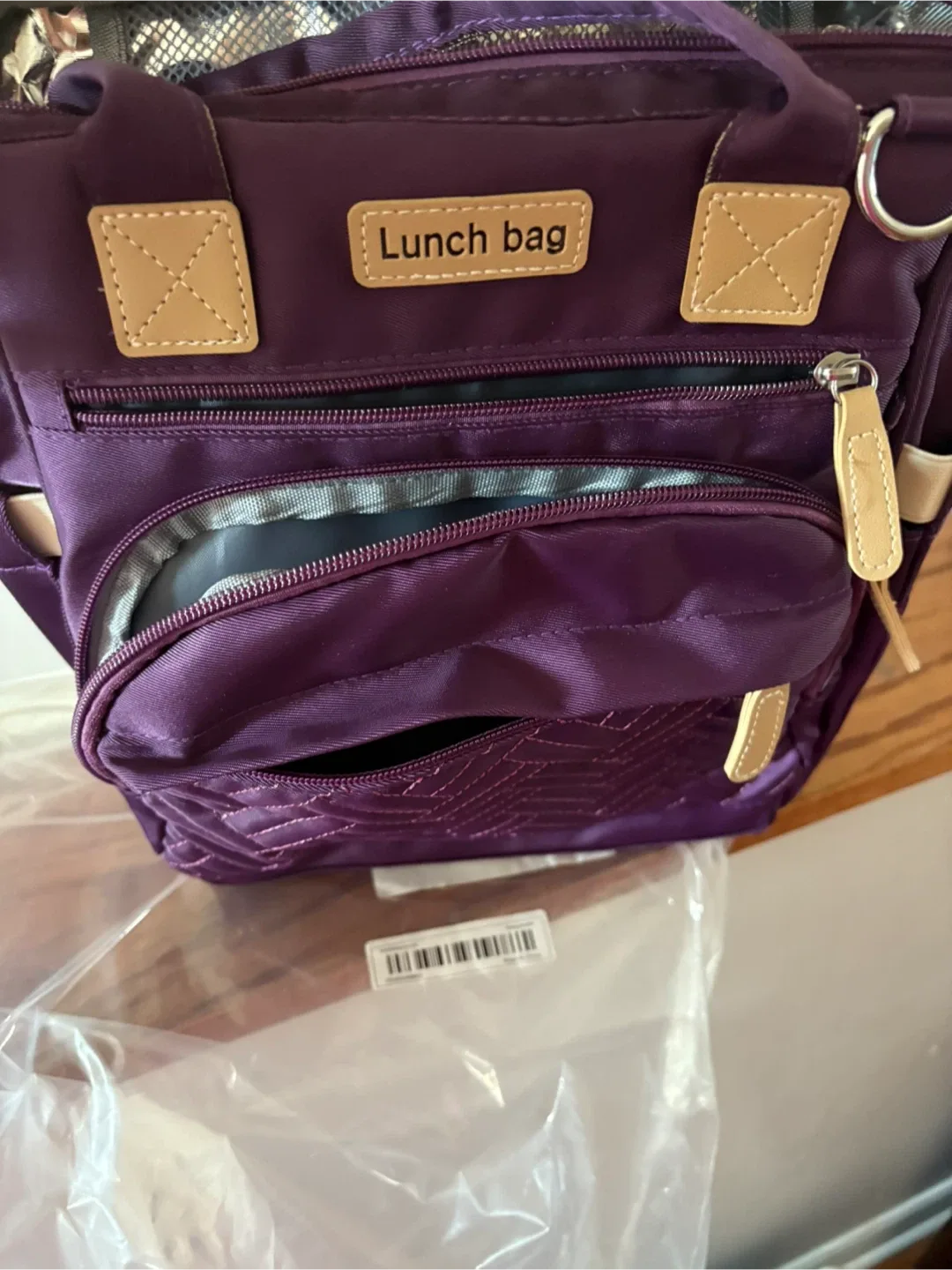 Purple Lunch Bag - New with Tags thumbnail