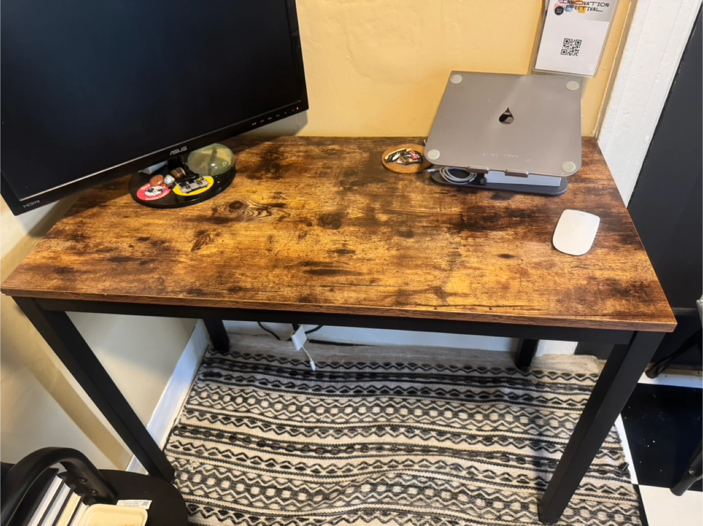 Rustic Brown Computer Desk - 39” x 19” - photo 2