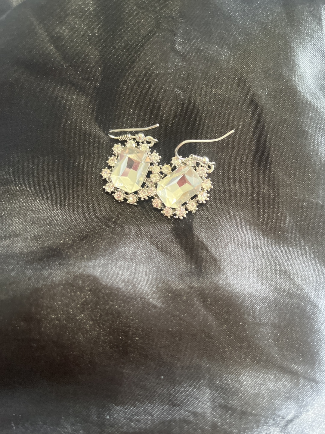 Rhinestone Stud Earrings