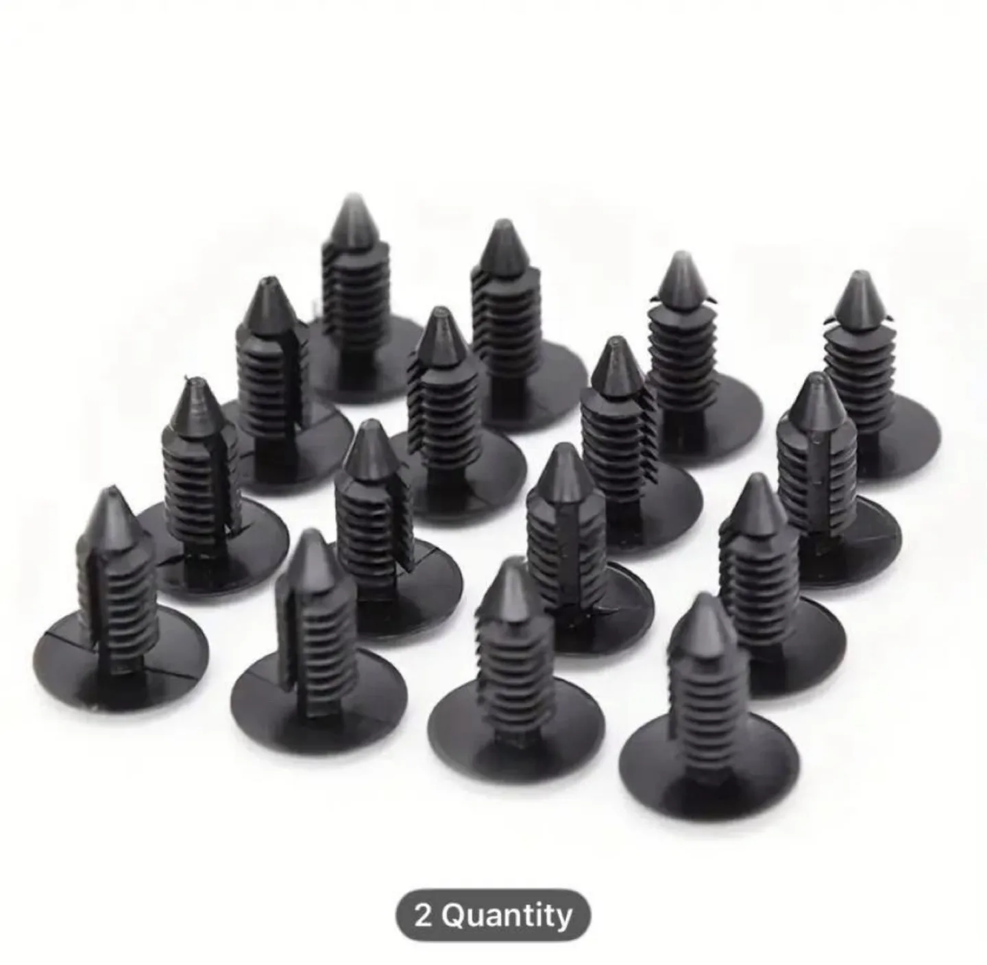 Black Plastic Rivets - 100pcs image indicator(8)