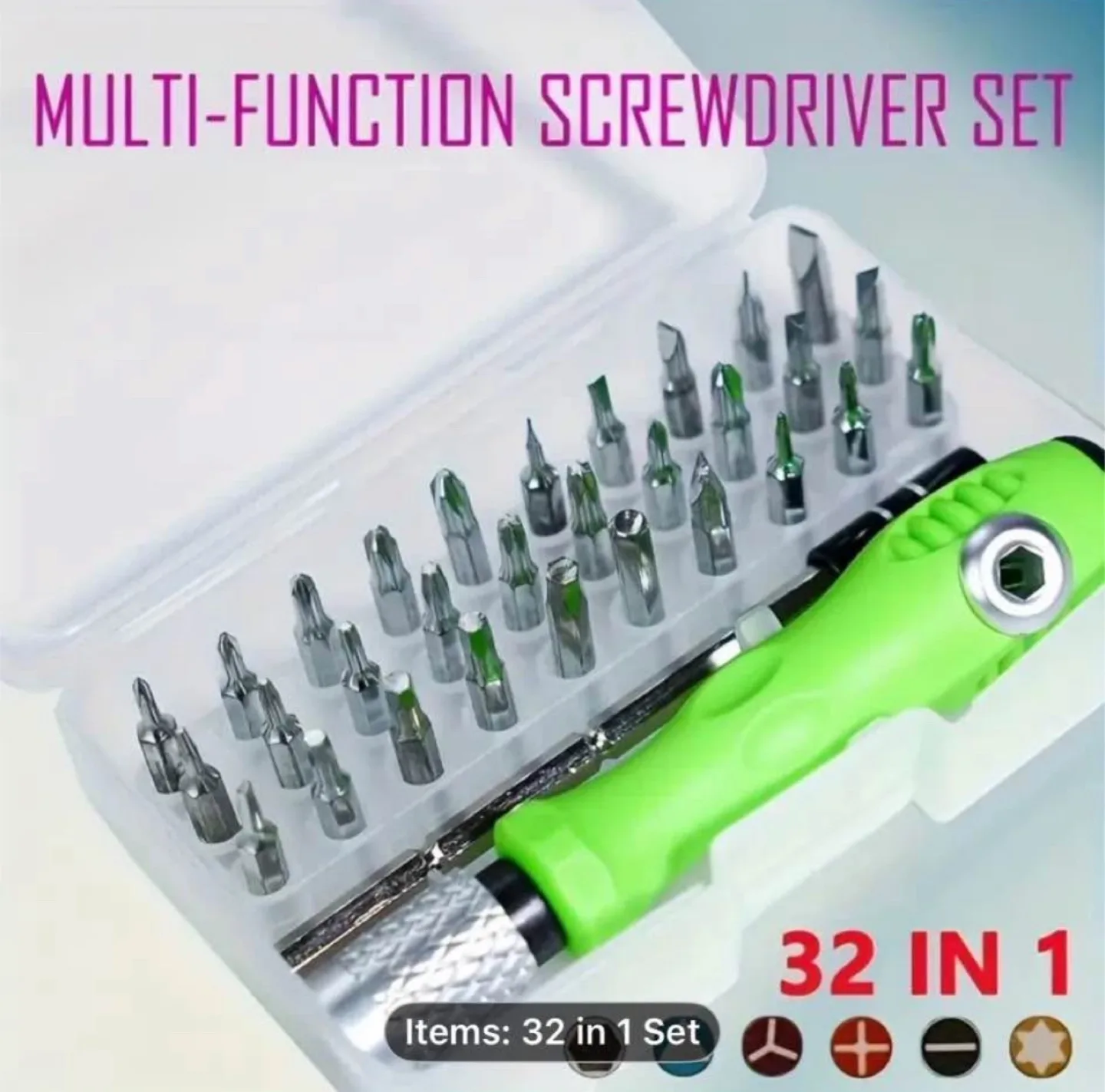 32 in 1 Multi-Function Screwdriver Set image indicator(3)