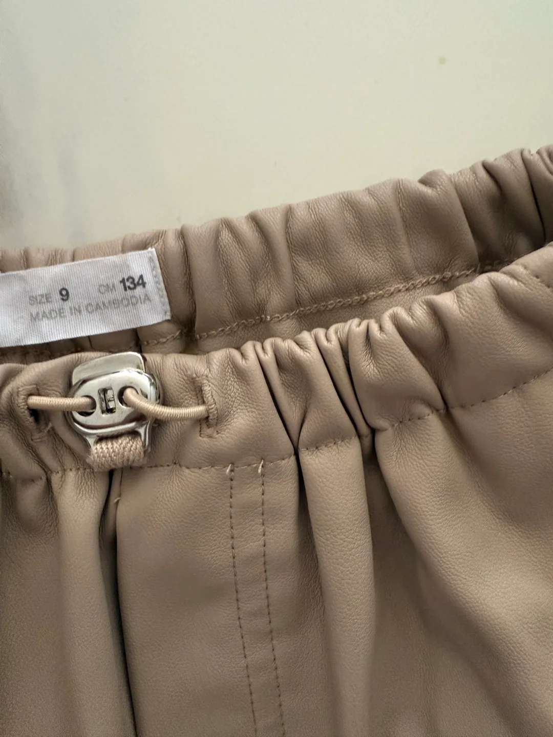 Zara Faux Leather Joggers - Size 9 image indicator(2)