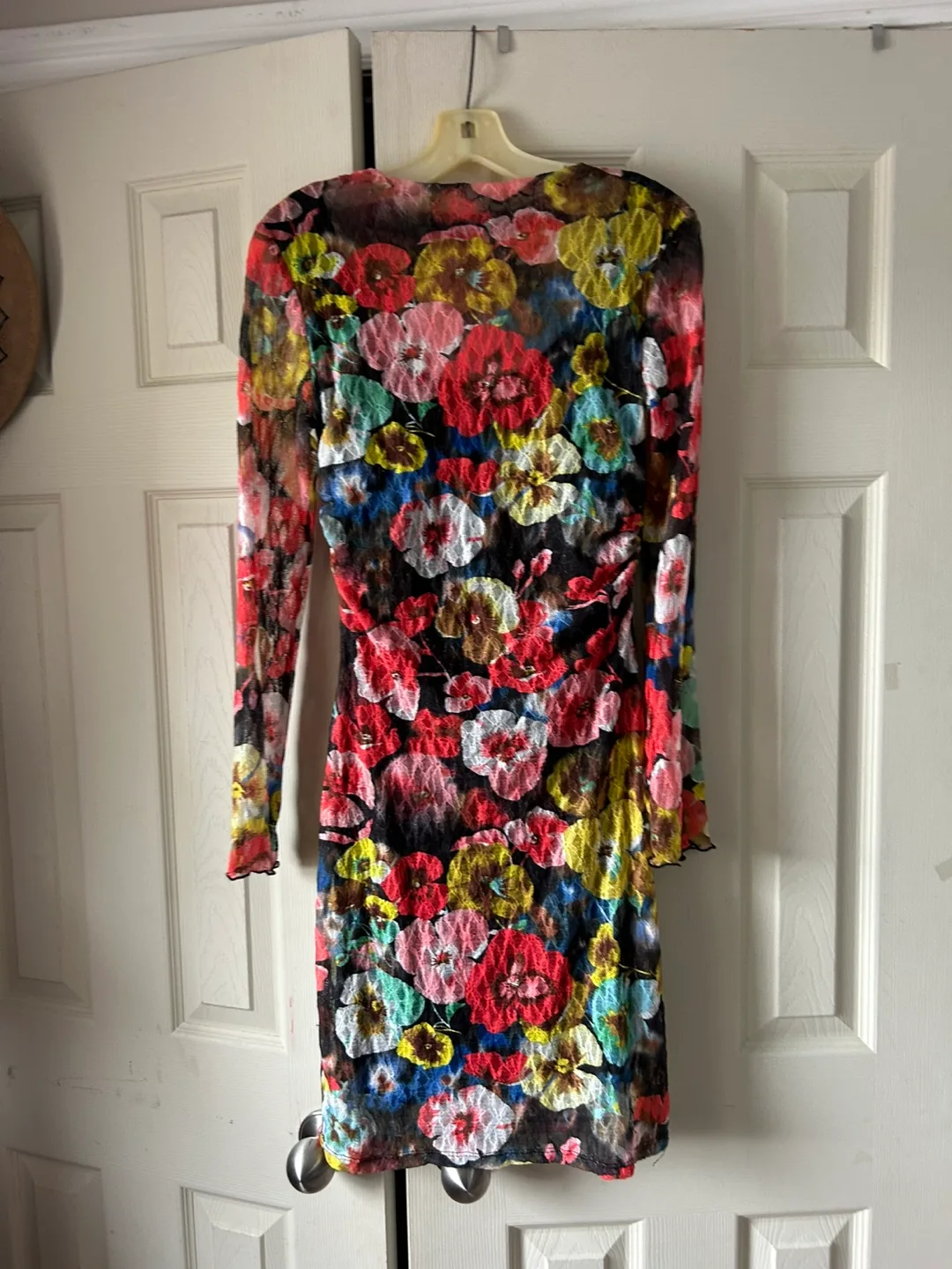Motel Floral Print Mini Dress, Size L image indicator(2)