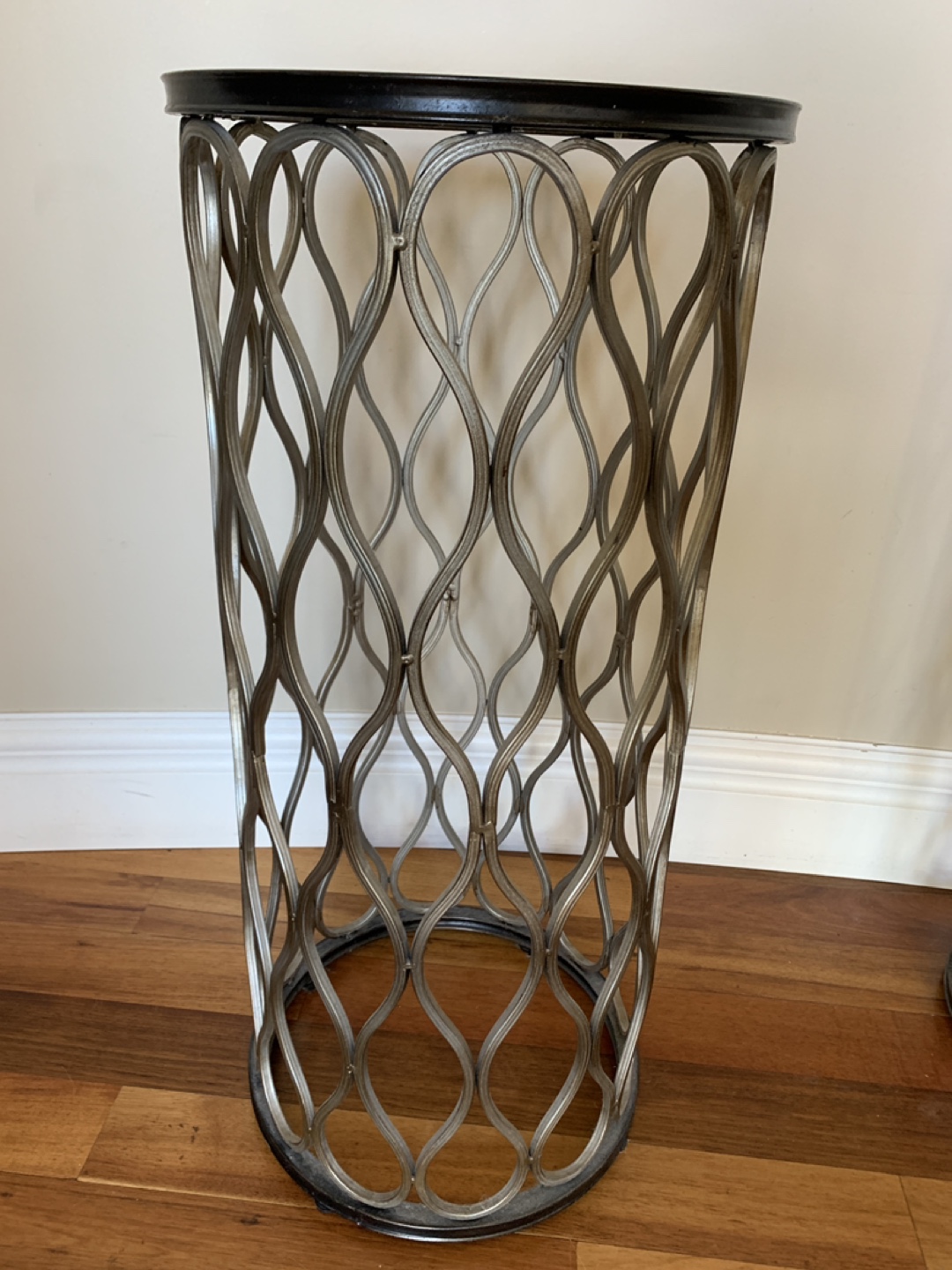 Glass Top Metal Accent Tables - Set of 2 - photo 5
