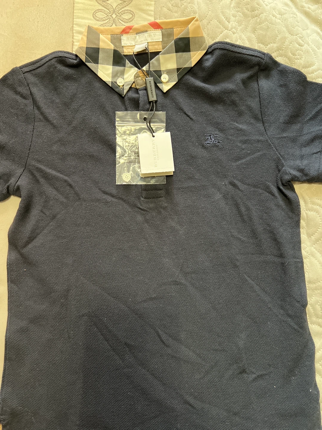 Burberry Children's Polo Shirt - Navy Blue