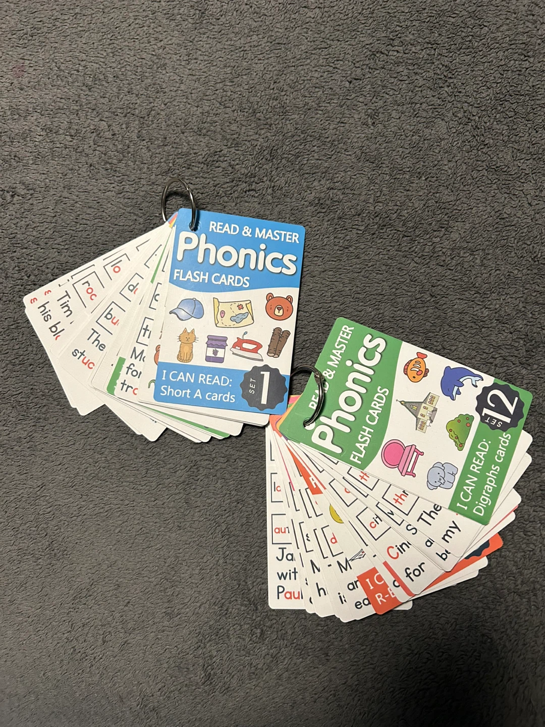 Read & Master Phonics Flash Cards Set 1 & 2
