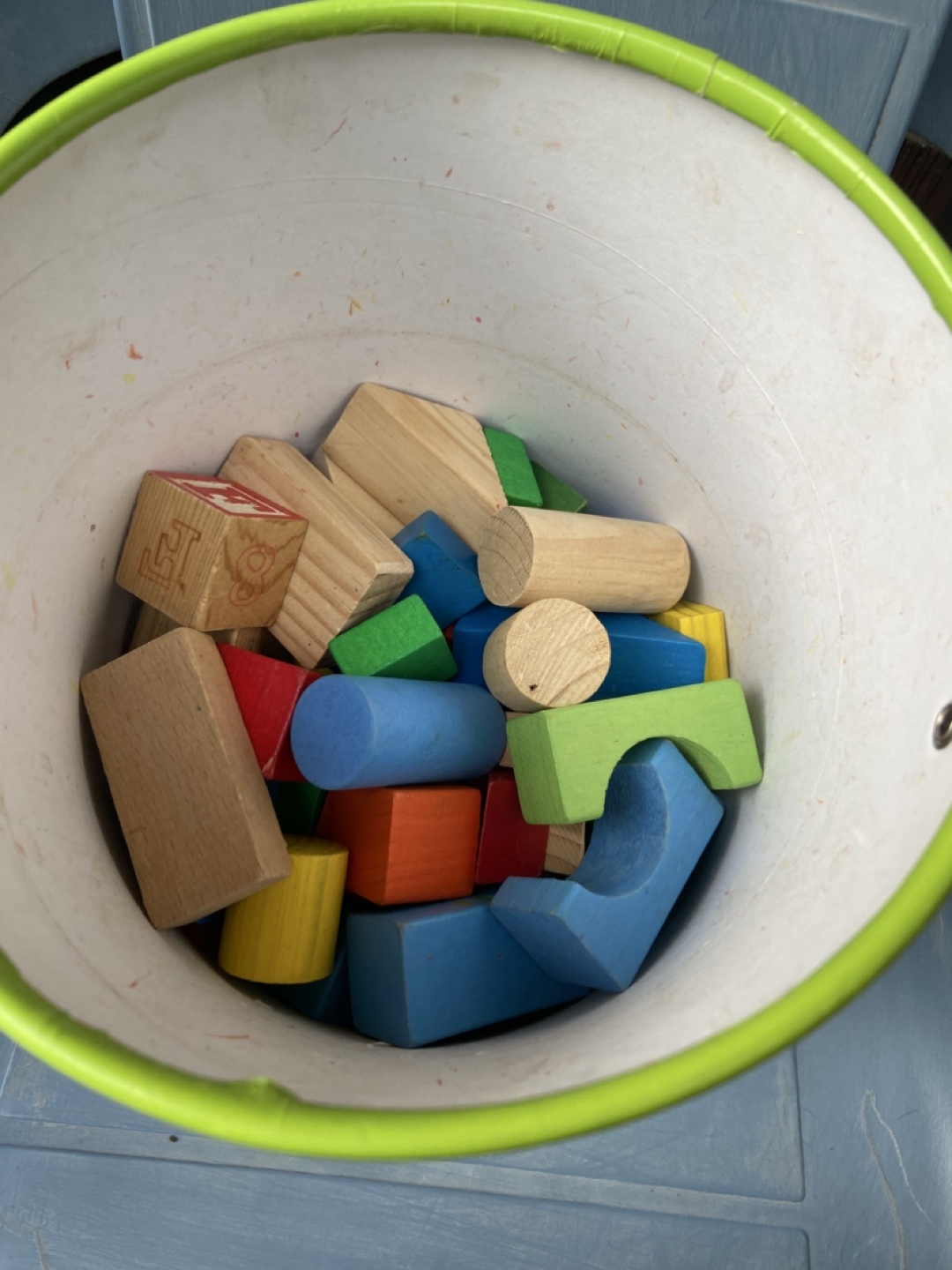 First Learning Wooden Blocks with Shape Sorting Lid - photo 4