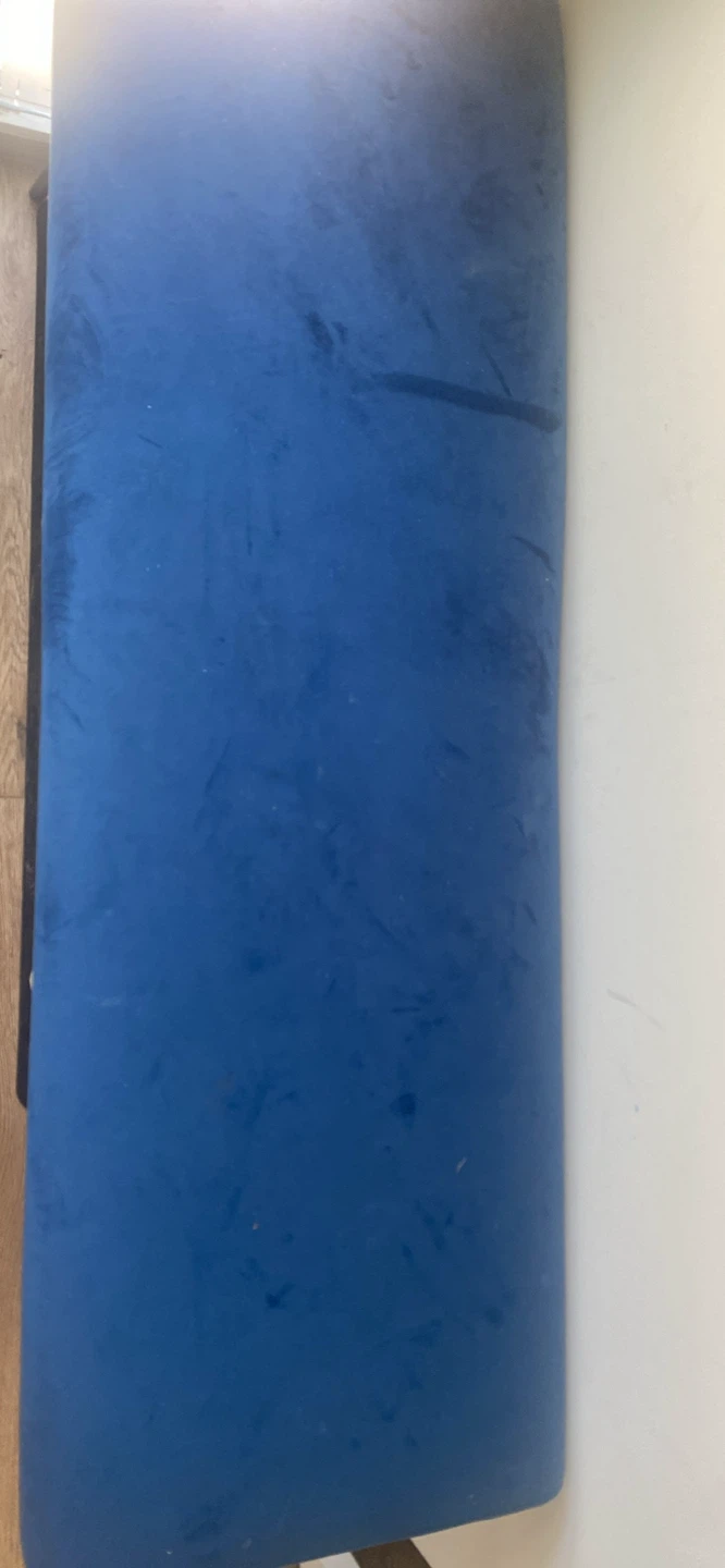 Blue Velvet Bench