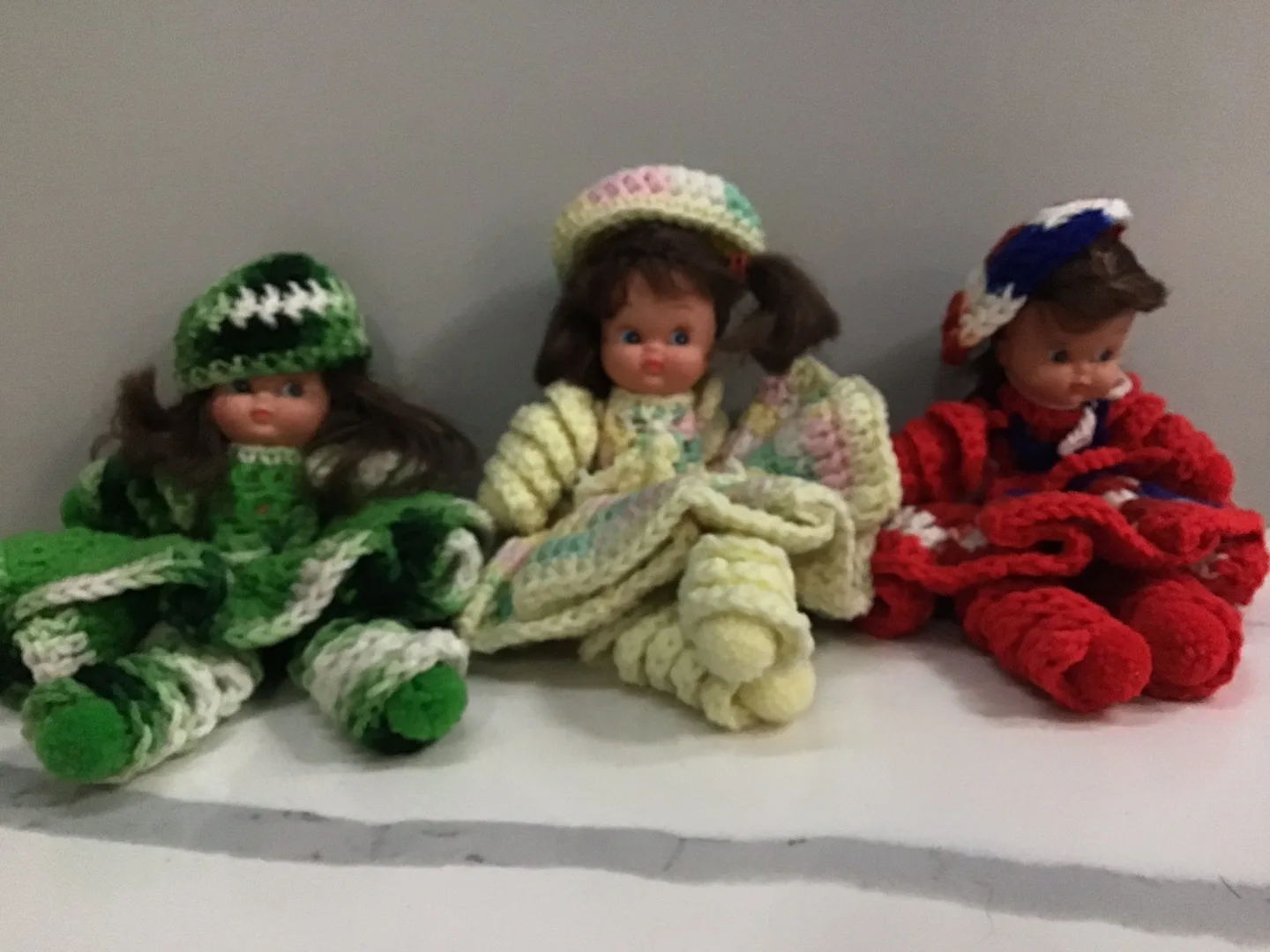 Handmade Crochet Dolls - Set of 3 thumbnail