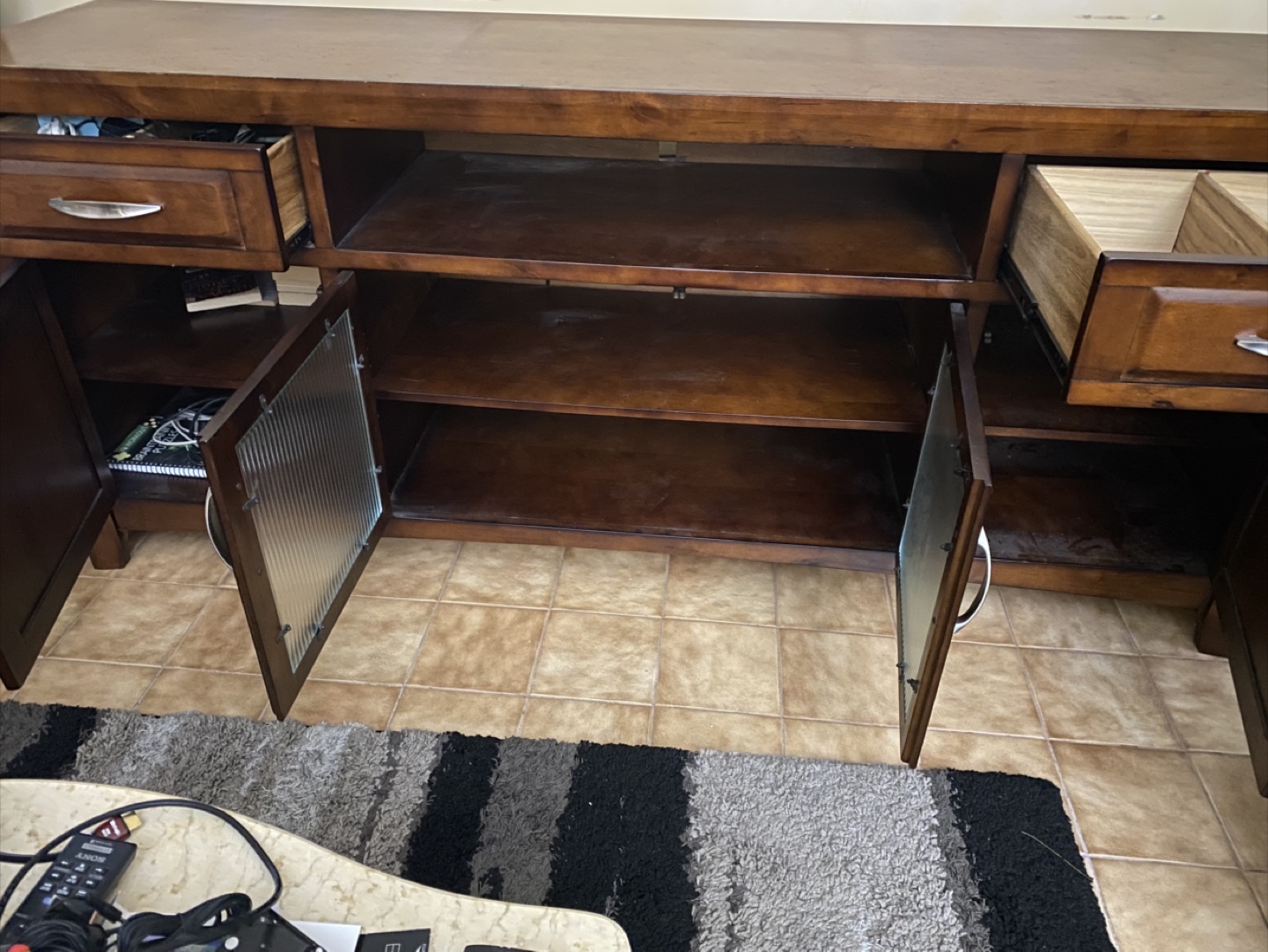 Brown Wood Entertainment Unit - photo 3