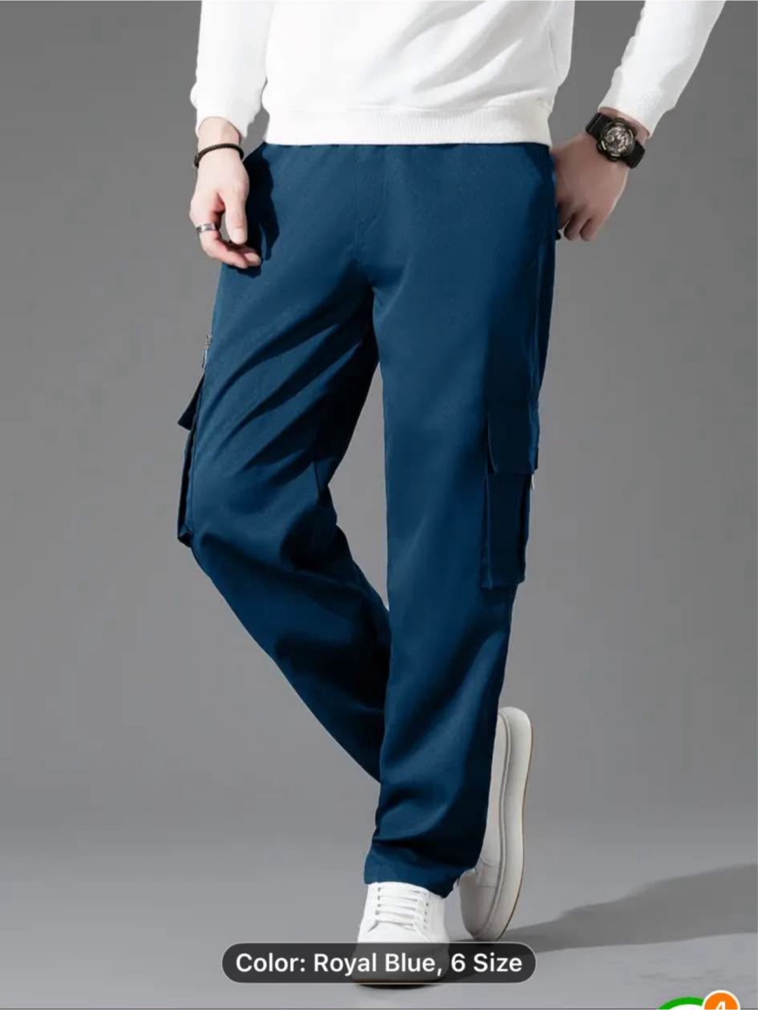 Men's Retro Cargo Pants - photo 4