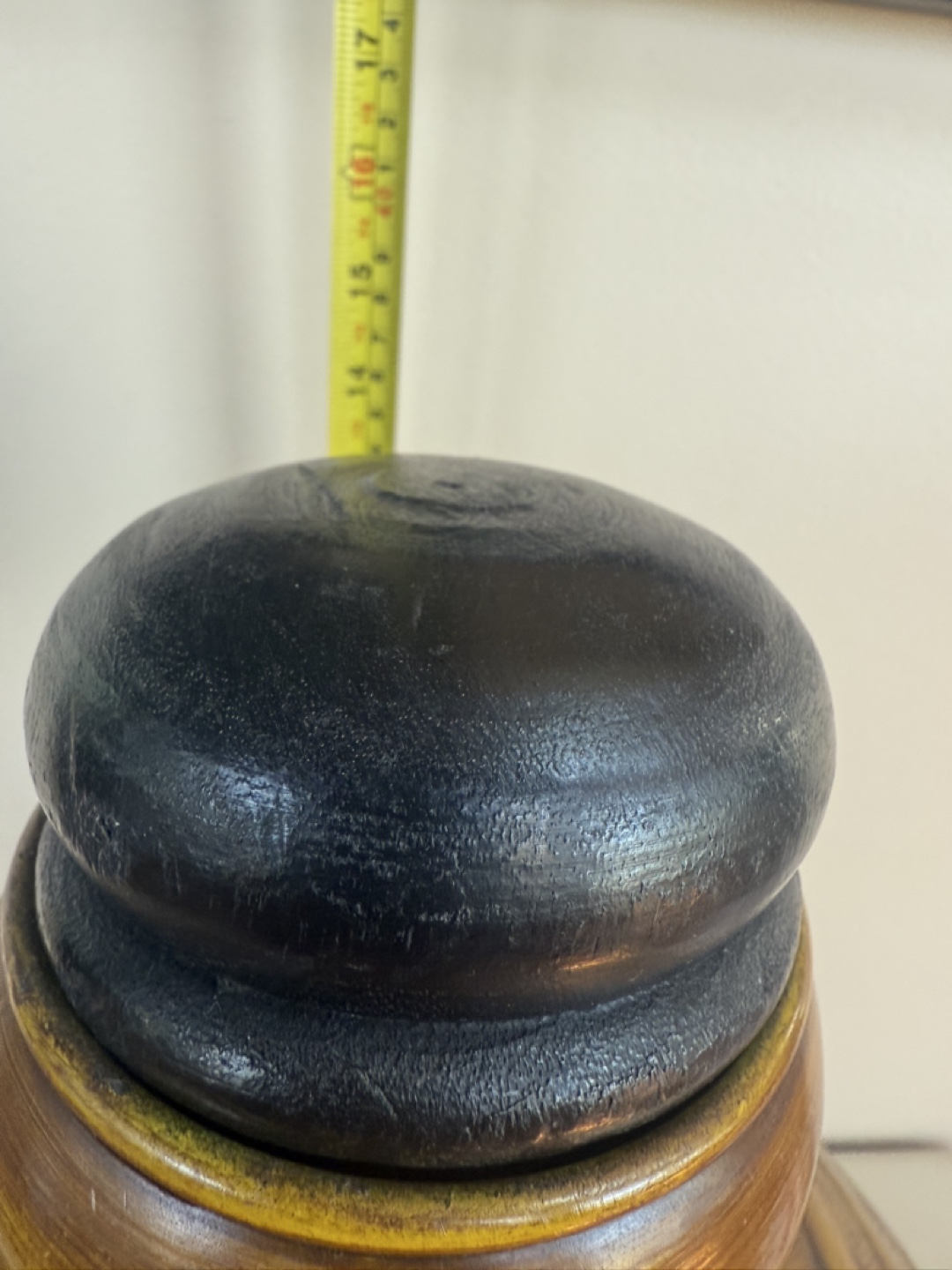 Decorative Brown Metal Vase with Lid - photo 4
