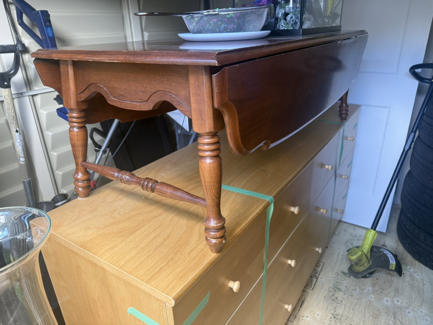 Drop Leaf Coffee Table & 2 End Tables