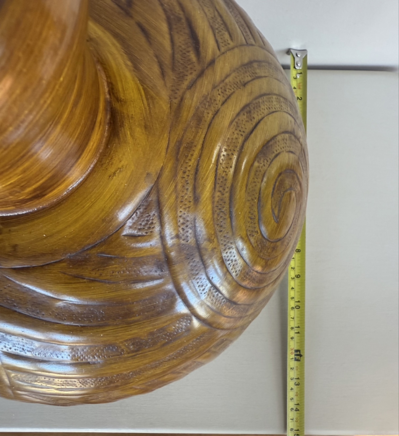 Decorative Brown Metal Vase with Lid - photo 5