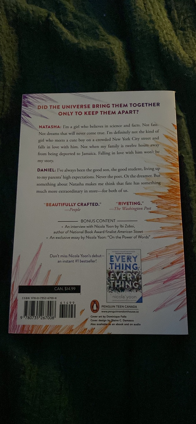 The Sun Is Also A Star by Nicola Yoon - photo 2