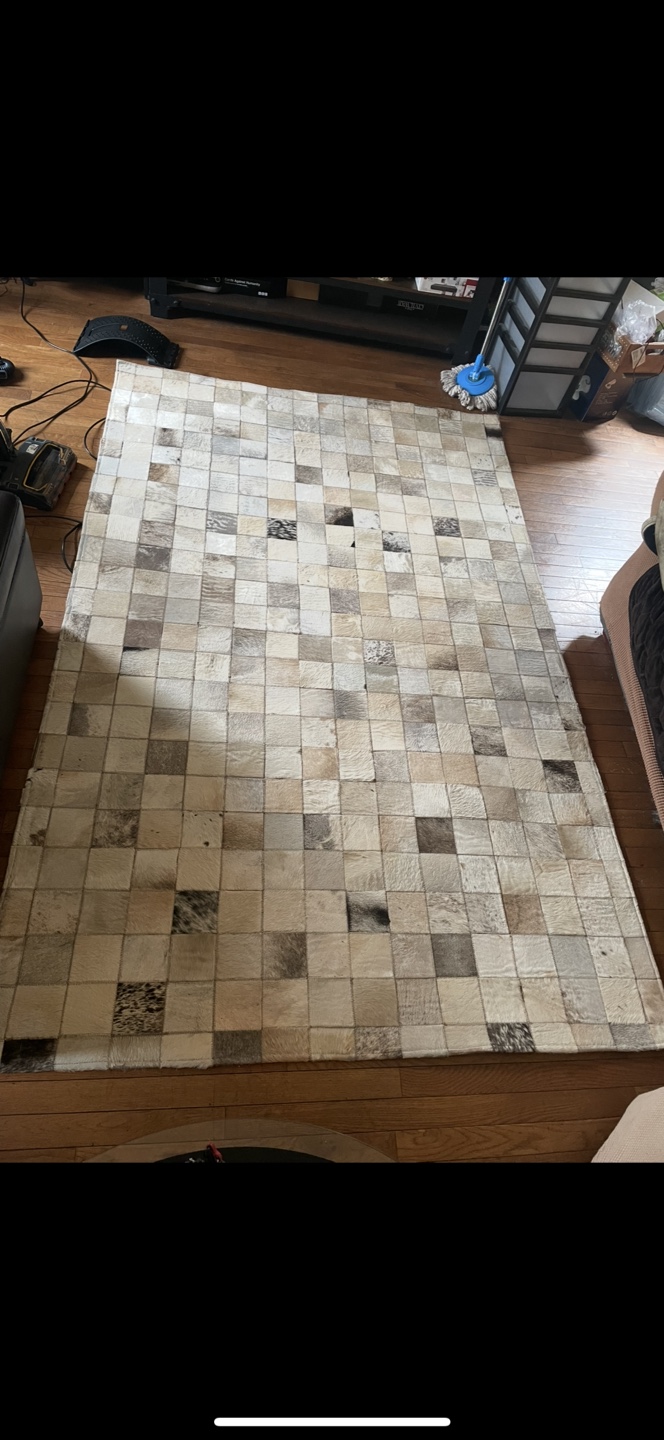Safavieh Studio Leather Rug 5x8 Beige/Multi
