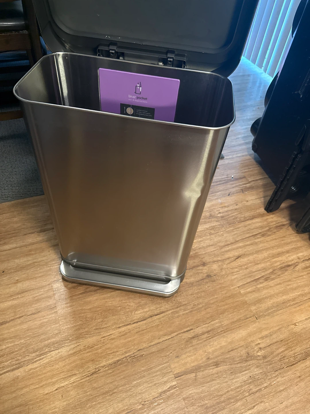 simplehuman Rectangular Step Trash Can - photo 2